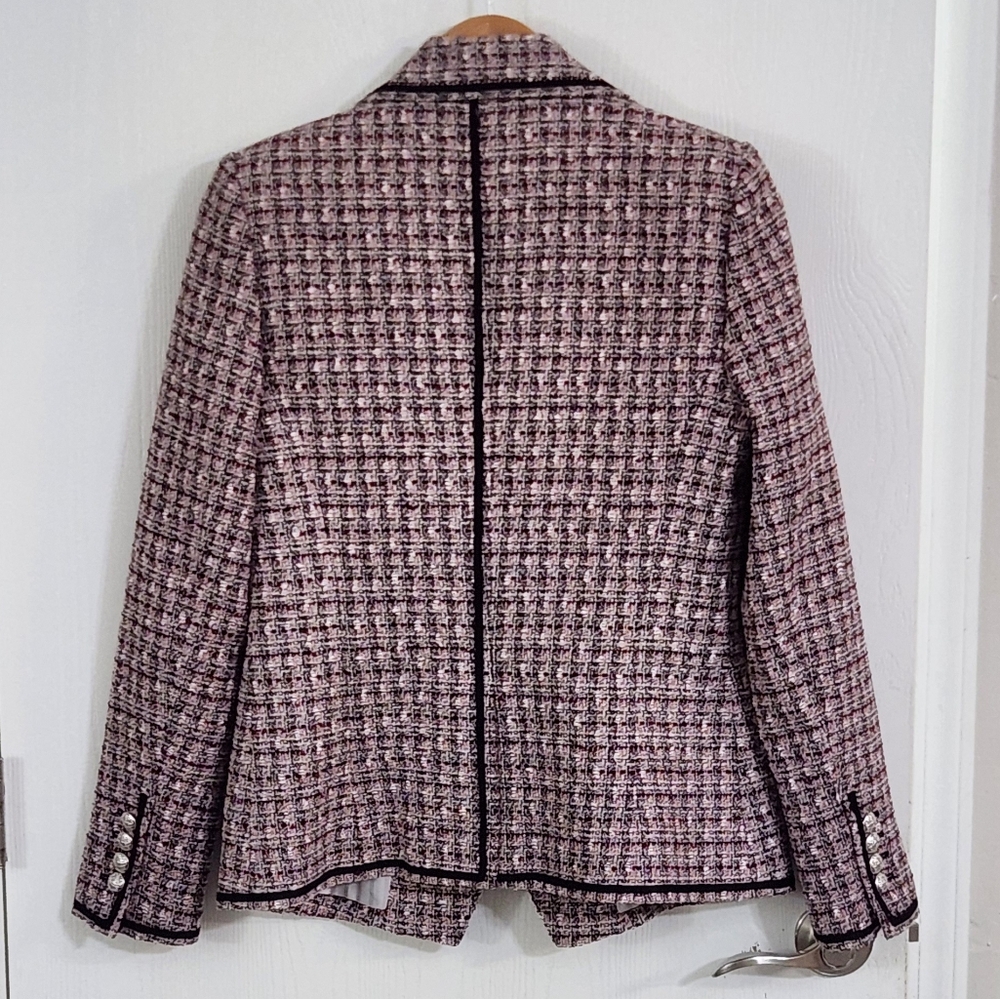 Veronica Beard Theron Tweed Double Breasted Blazer - Picture 9 of 15